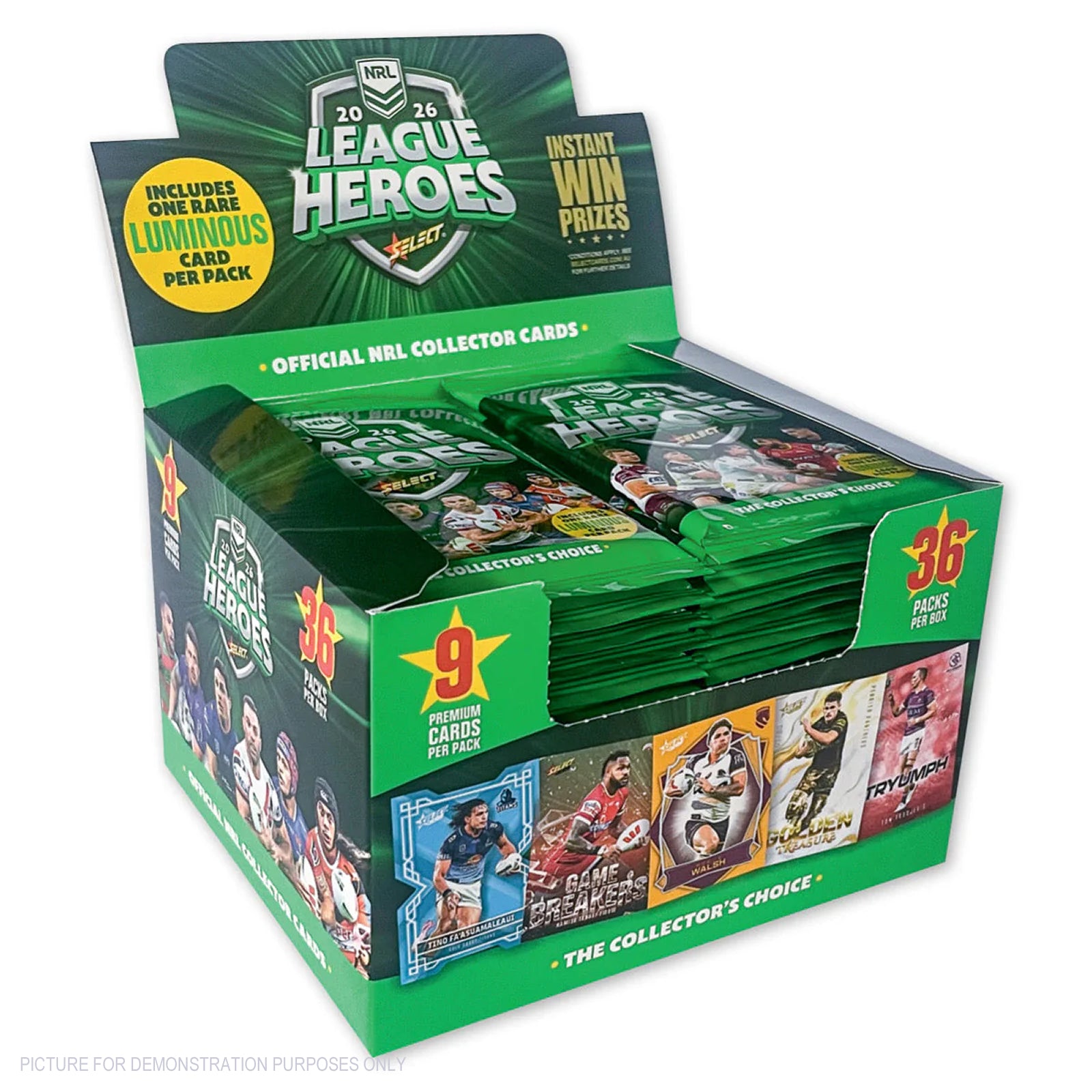 2026 NRL League Heroes Collector Cards SEALED Box (36 Packs)